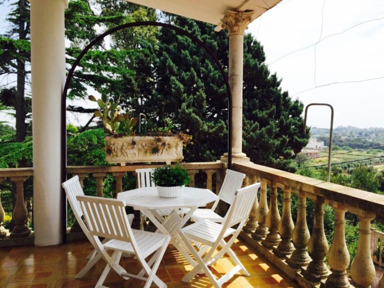 View of Ostuni from the villa